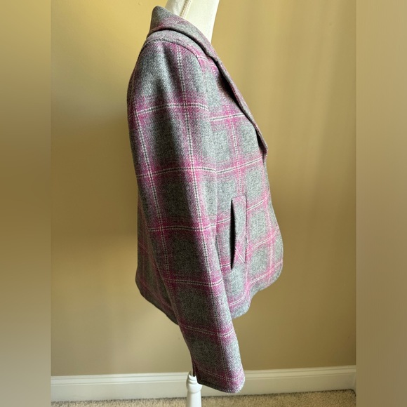 Talbots Petite Plaid Wool Jacket - Picture 5 of 9